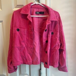 Zara: pink jacket, size Small